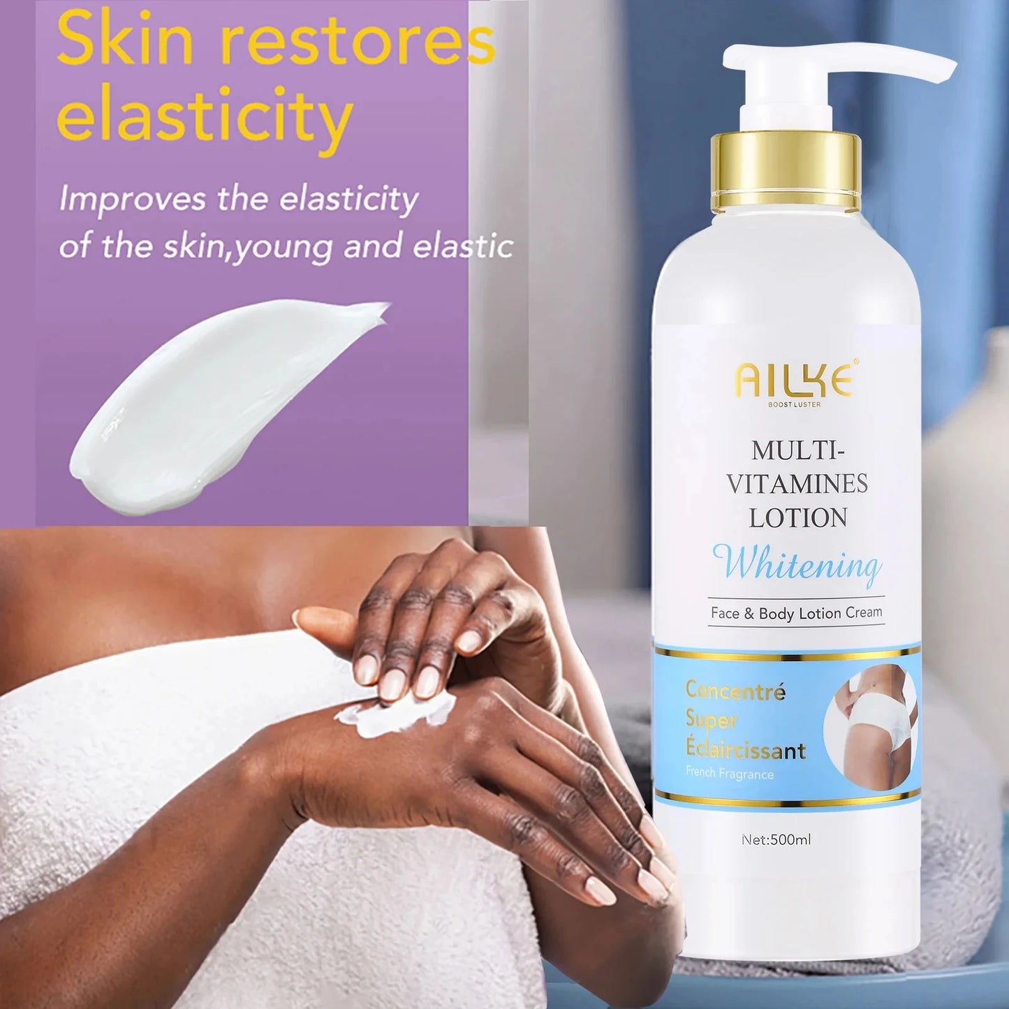 Ailke Multi Vitamin Whitening And Moisturizing Body Lotion