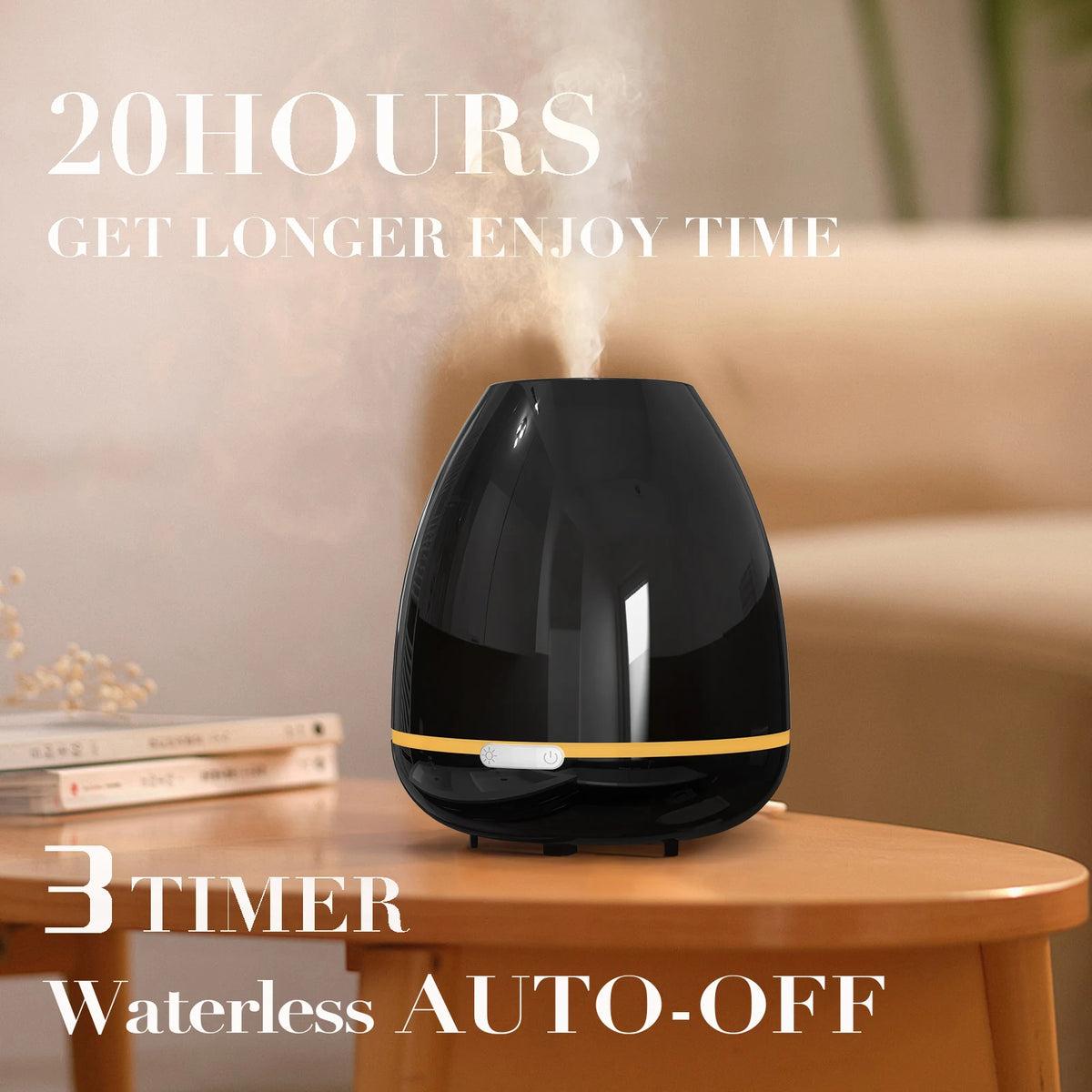 Fashome Ultrasonic Aromatherapy Diffuser Cool Mist Humidifier for Essential Oils