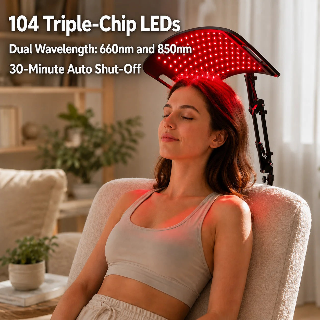 Near Infrared Light Panel For Face And Body With Timer