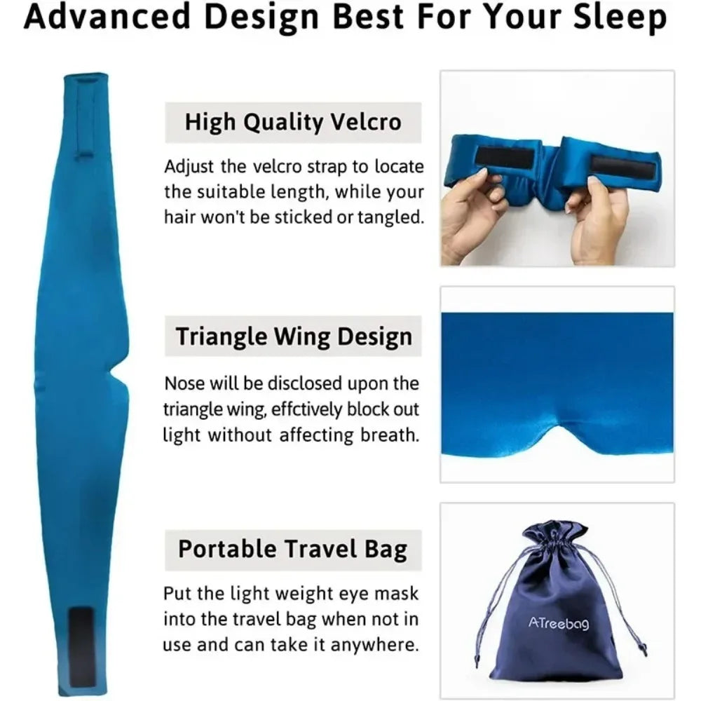 Silk 3D Light Blocking Sleep Mask For Travel And Naps