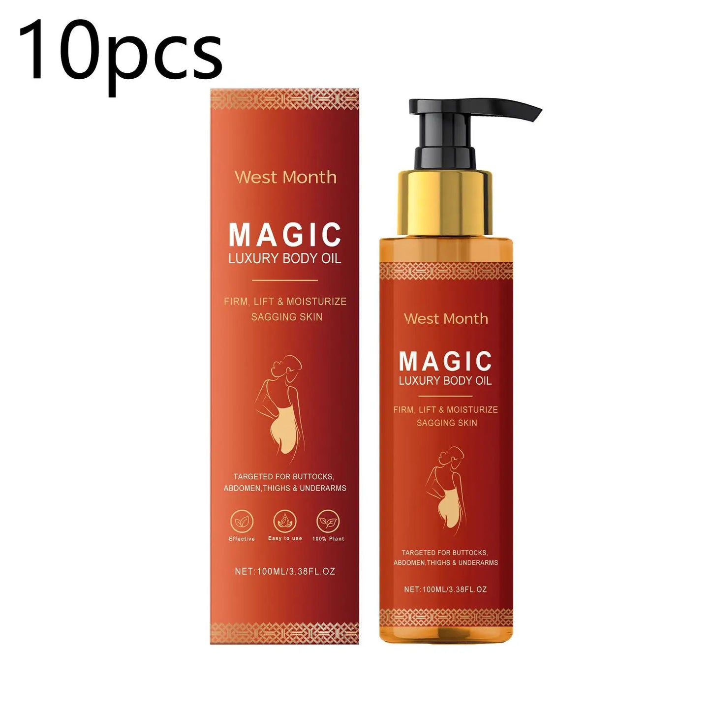West Month Firming Body Oil For Glowing Skin Anti Cellulite