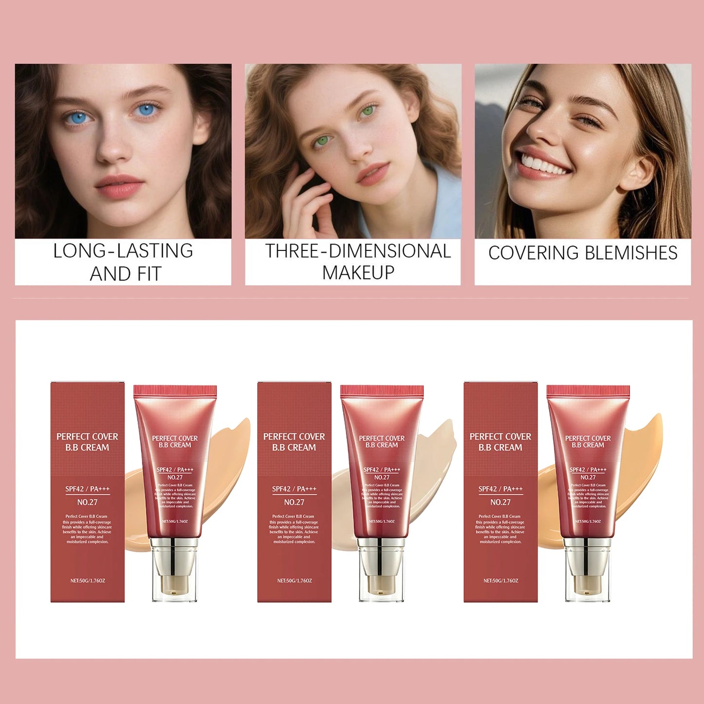 BB Cream Concealer Brightening Moisturizing Long Lasting Hydrating