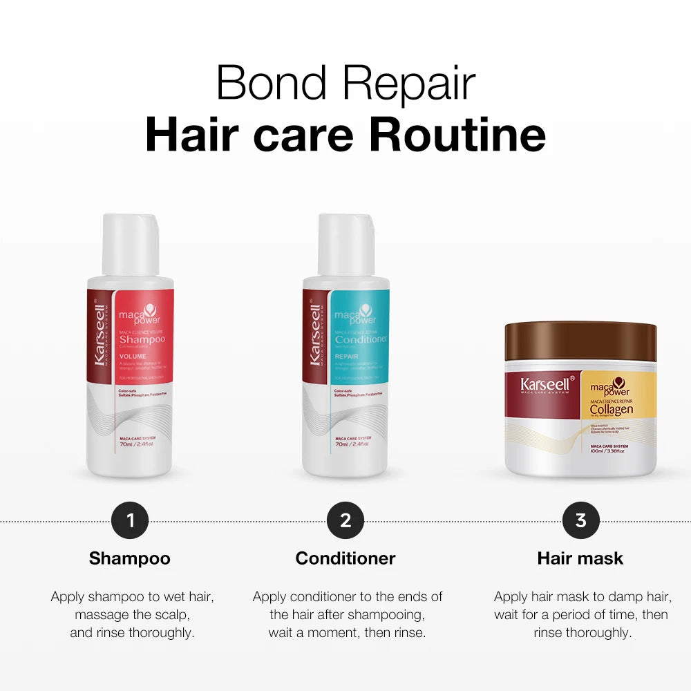 Karseell Hair Mask Travel Set Collagen Repair For Damaged Hair