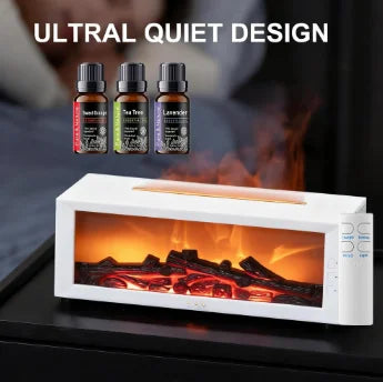 Kinscoter Simulated Fireplace Flame Aroma Diffuser Ultrasonic Humidifier Remote