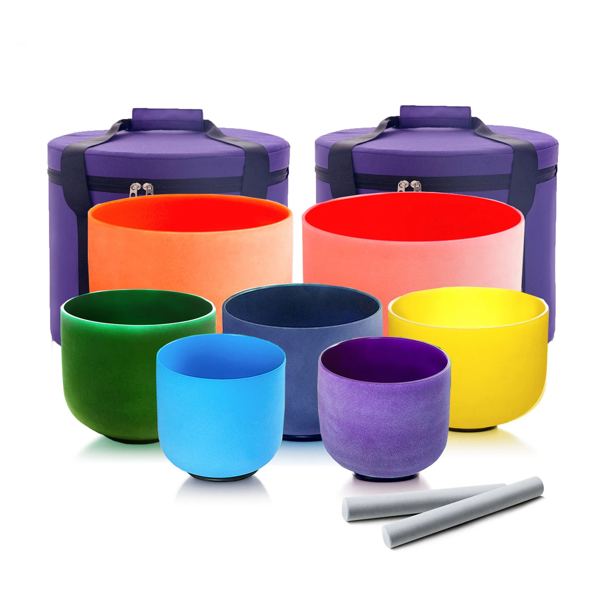Hye-eun Crystal Singing Bowls Chakra Set For Meditation Sound Healing