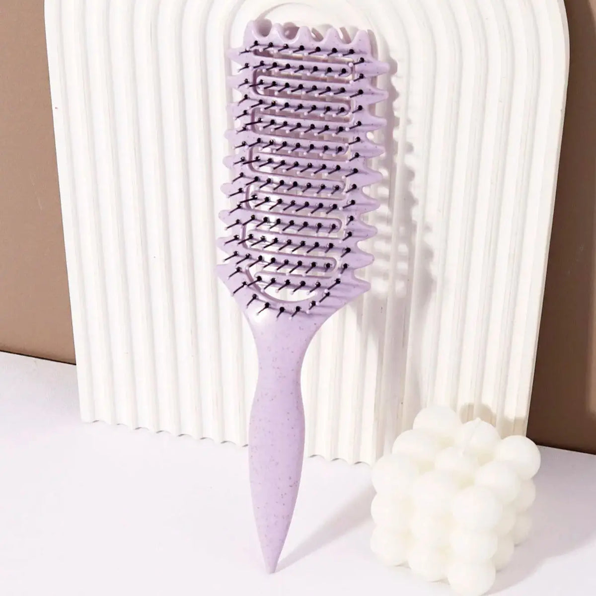 Hollow Massage Nylon Styling Brush For Hair And Wigs