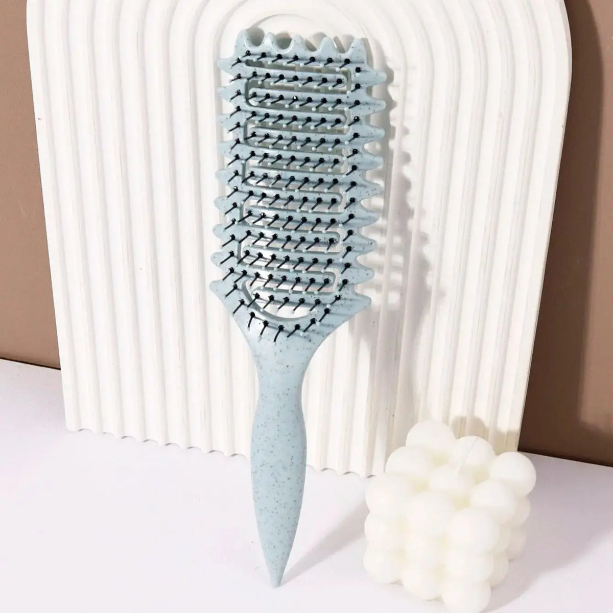 Hollow Massage Nylon Styling Brush For Hair And Wigs