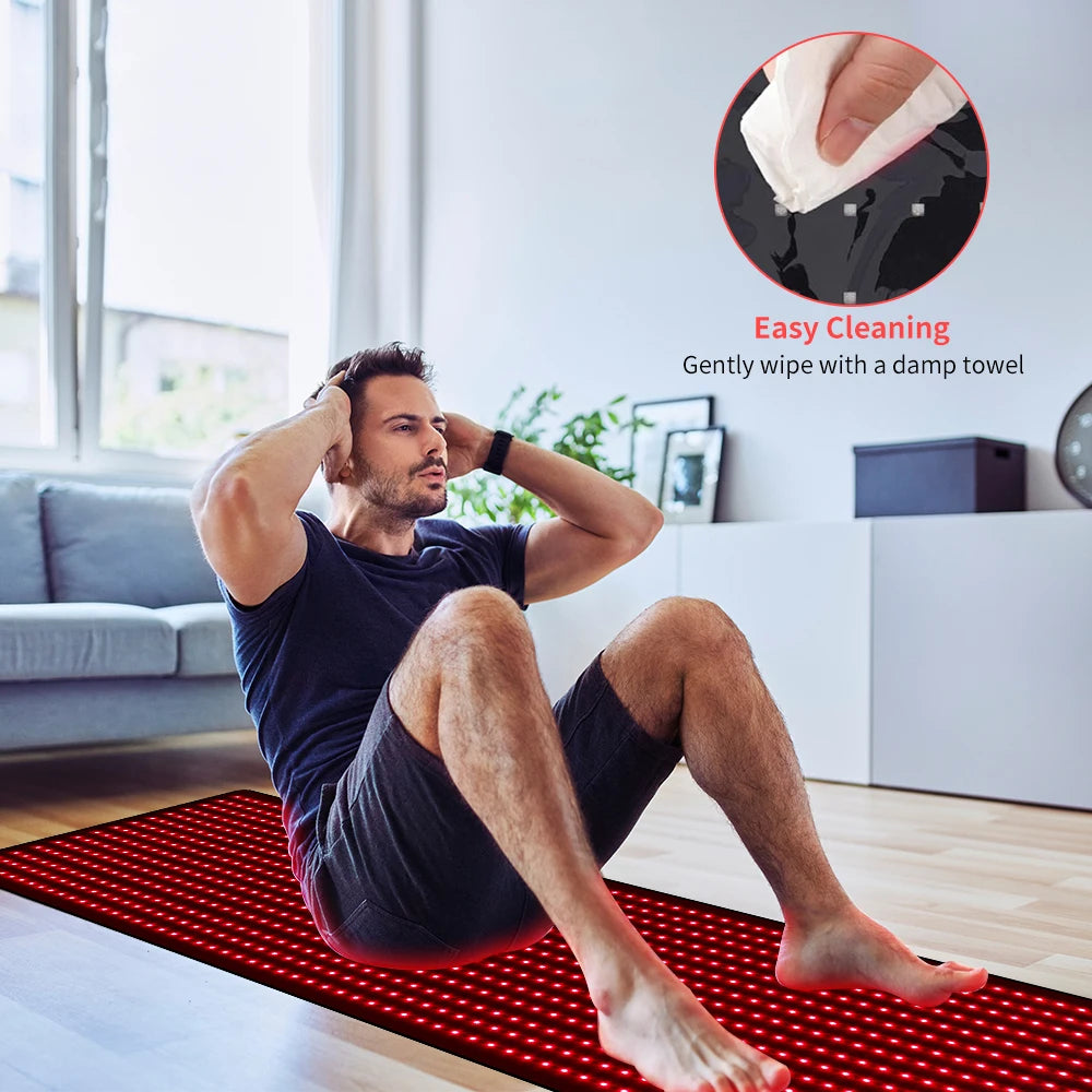 Full Body Light Therapy Mat With 945 LEDs 660nm 850nm