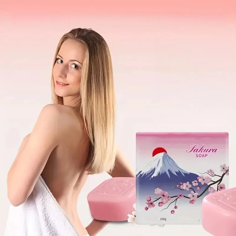 Zudaifu Sakura Bar Soap Deep Cleansing Hydrating For Whole Body
