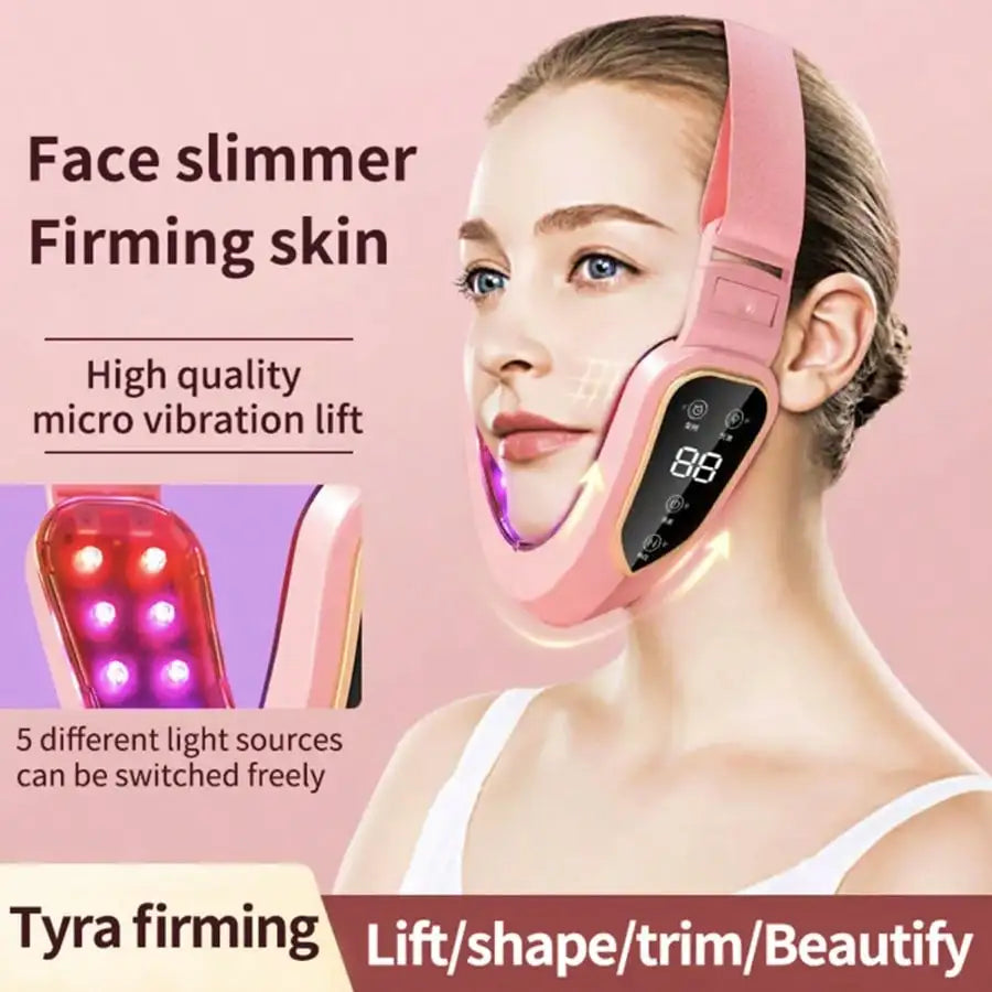 Smart Vibration Face Massager With Heating And Skin Tightening Features