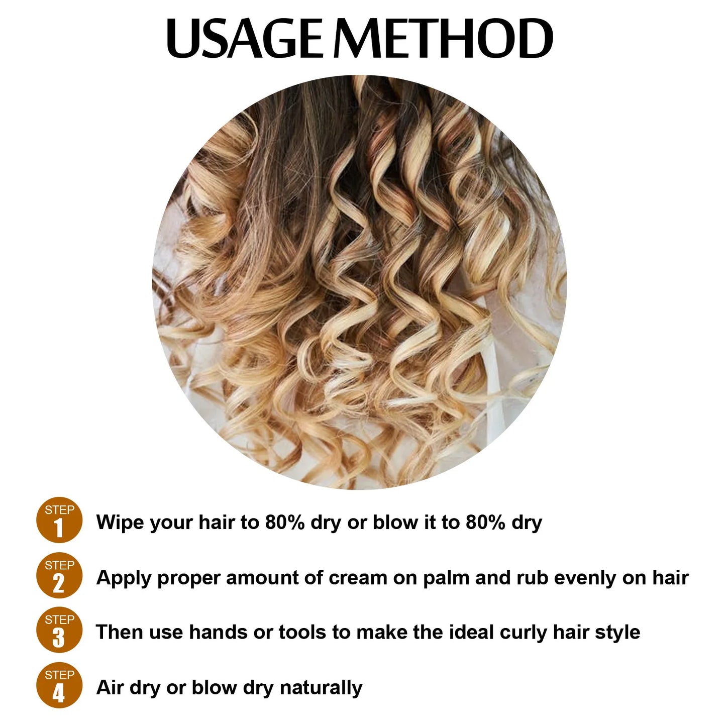 EELHOE Curl Shaping Mousse For Curly Hair Moisture Elasticity