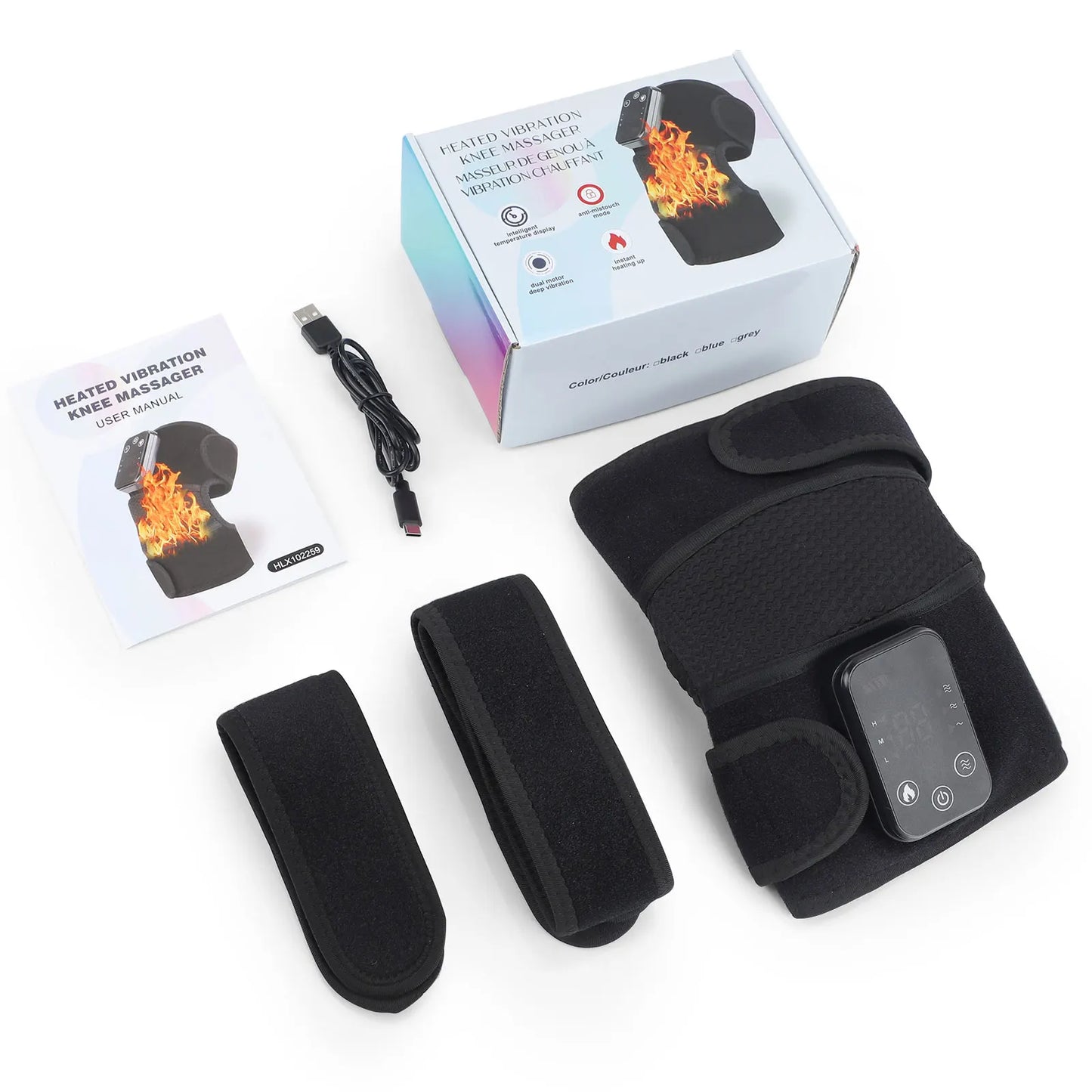 Hailicare 3 In 1 Cordless Thermal Knee Shoulder Massager