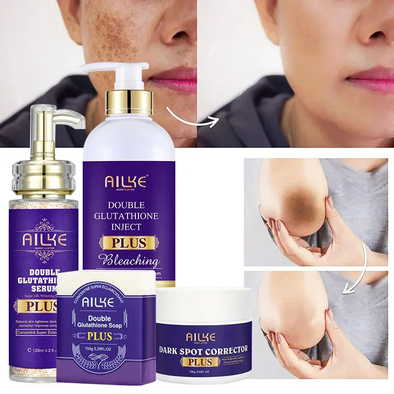 AILKE Glutathione Plus Skin Care Set Advanced Lightening Lotion