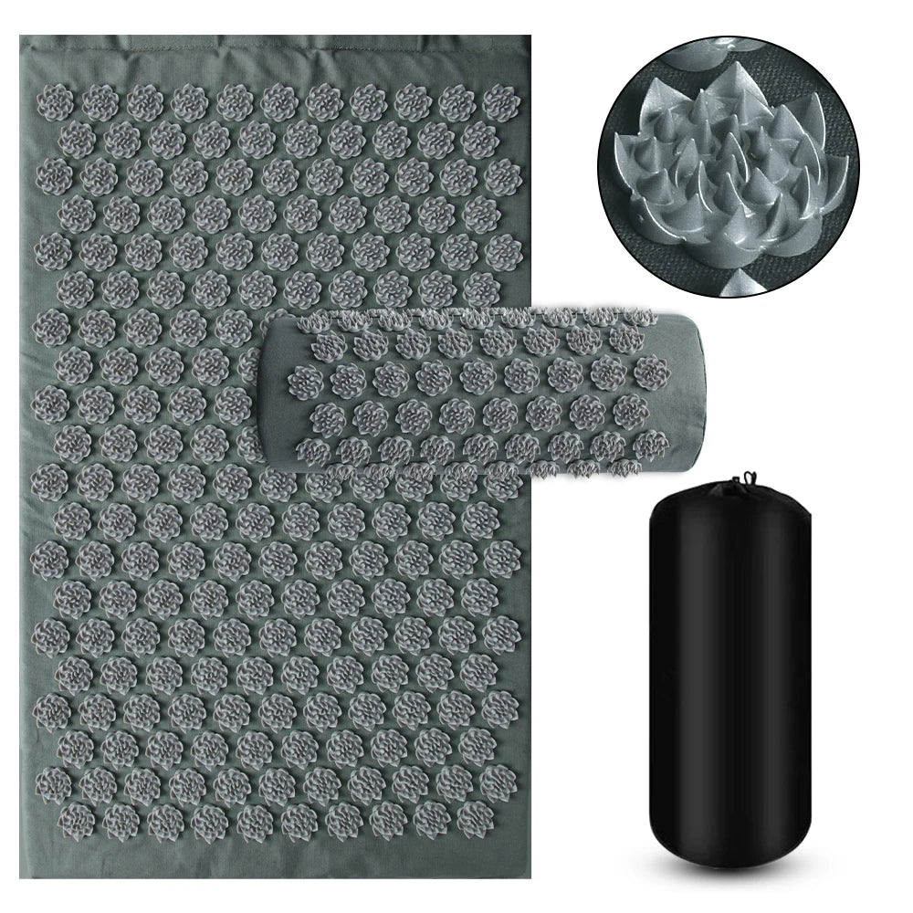 ShaxyMsc Acupressure Mat Kuznetsov Spike Needle Massage Cushion Back Relief