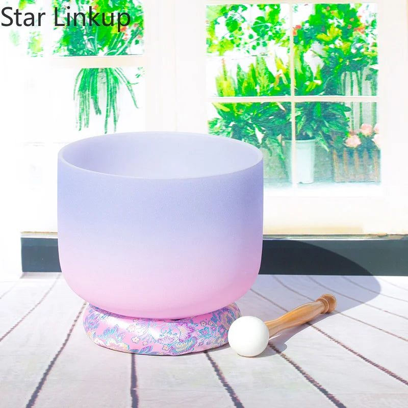 Crystal Singing Bowls Set for Meditation and Sound Healing