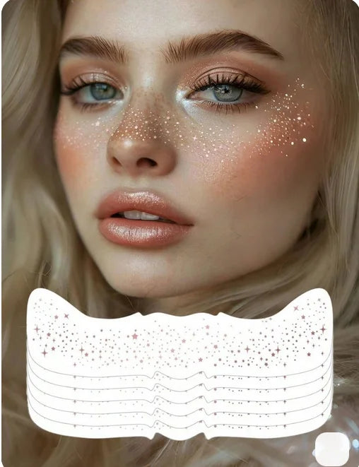Waterproof Glitter Freckle Temporary Face Tattoo Stickers