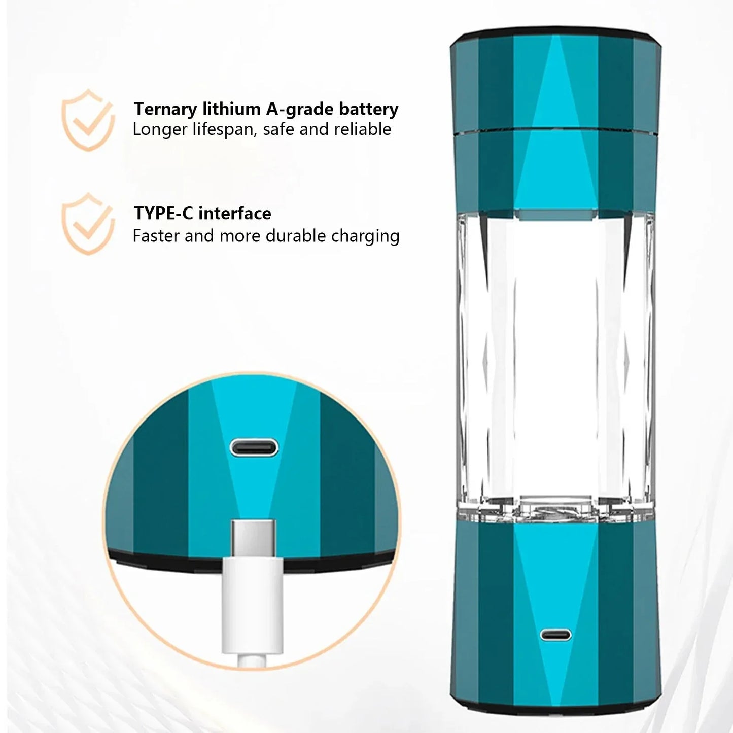 Chcyus Hydrogen Water Bottle Pro Ionizer Rechargeable