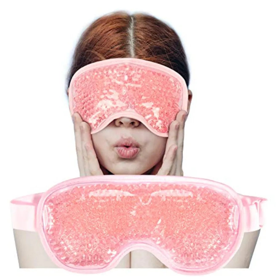 Reusable Cooling Gel Eye Mask Relieves Puffiness Promotes Sleep Comfort