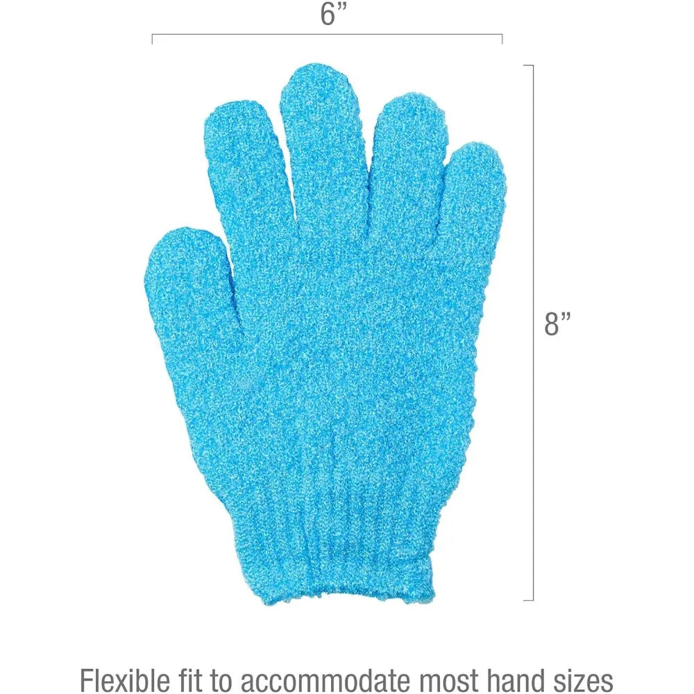 Red By Kiss Dual Sided Exfoliating Bath Shower Gloves