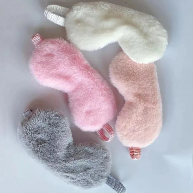 Soft Plush Sleeping Mask Eye Cover For Sleep And Nap