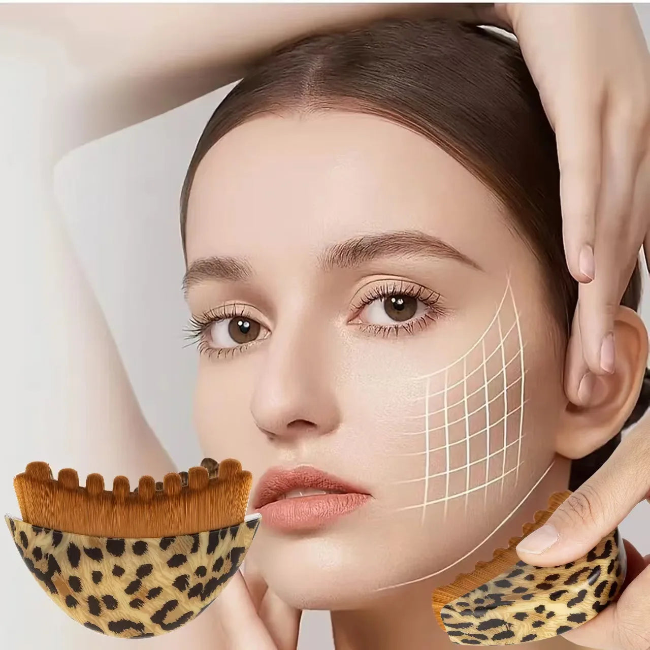 Facial Massage Brush With Storage Box For Lymphatic Contouring