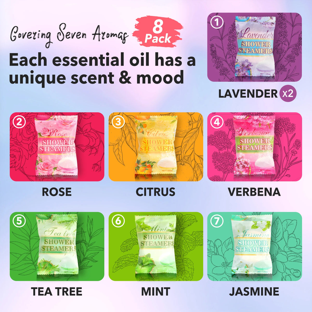 Vremou Aromatherapy Shower Steamers With Essential Oils