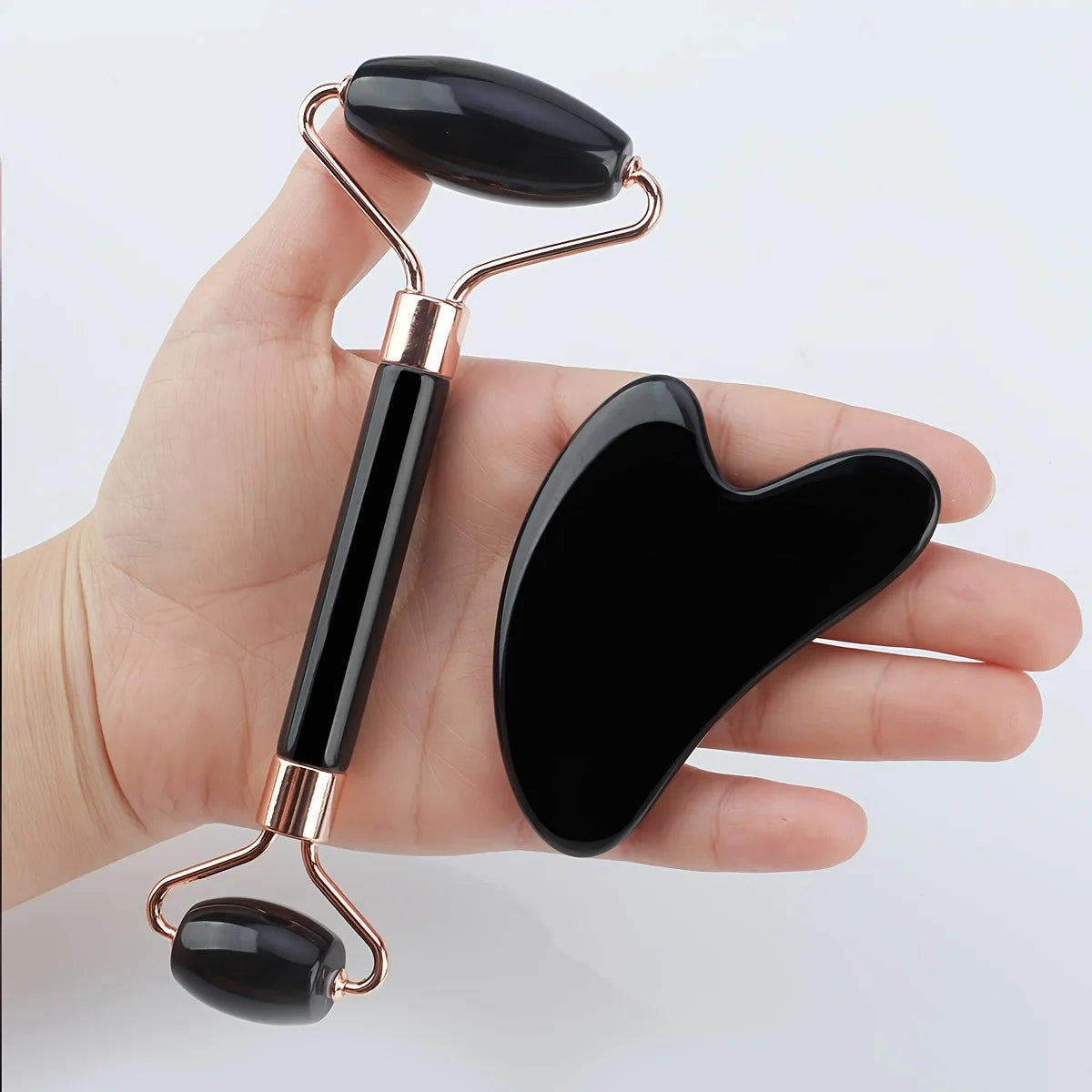 Ice Face Roller Gua Sha Tool Set Portable Skin Care Accessory
