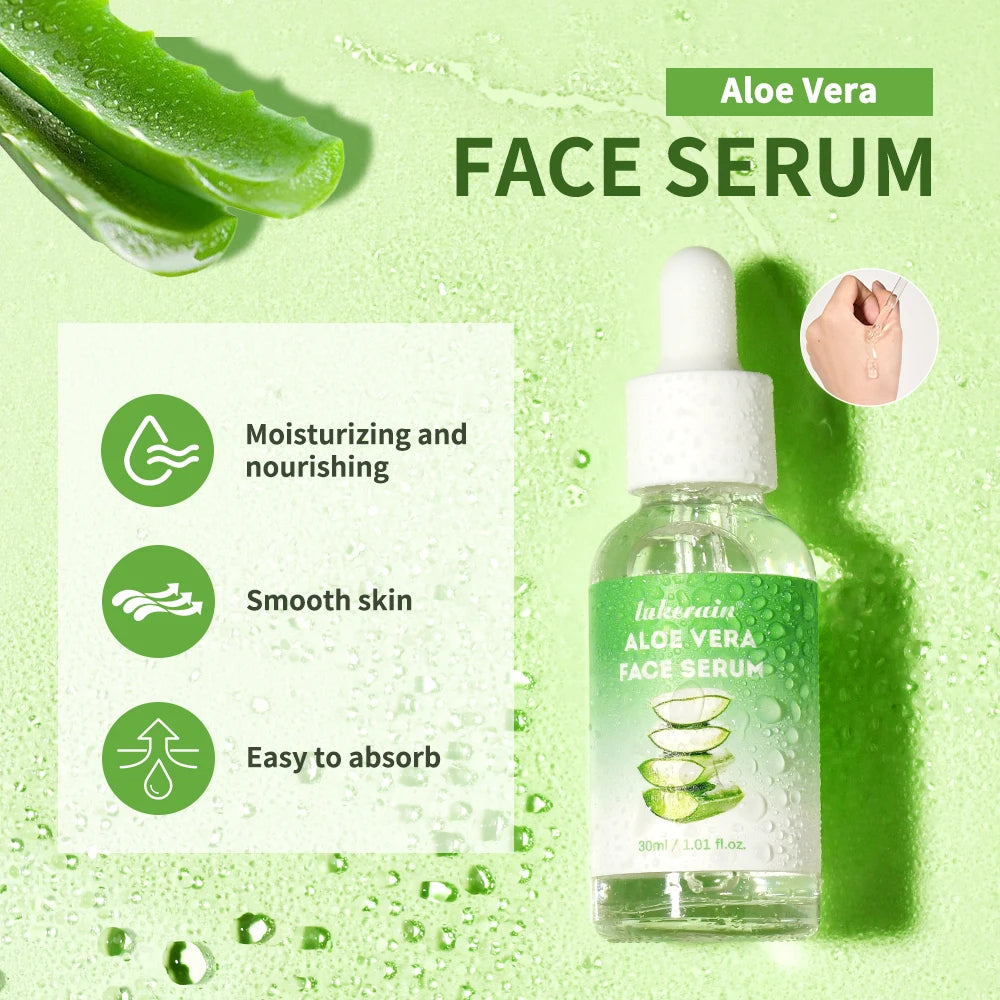 Lakerain Aloe Vera Skin Care Set Hydration Cleanser Toner Serum