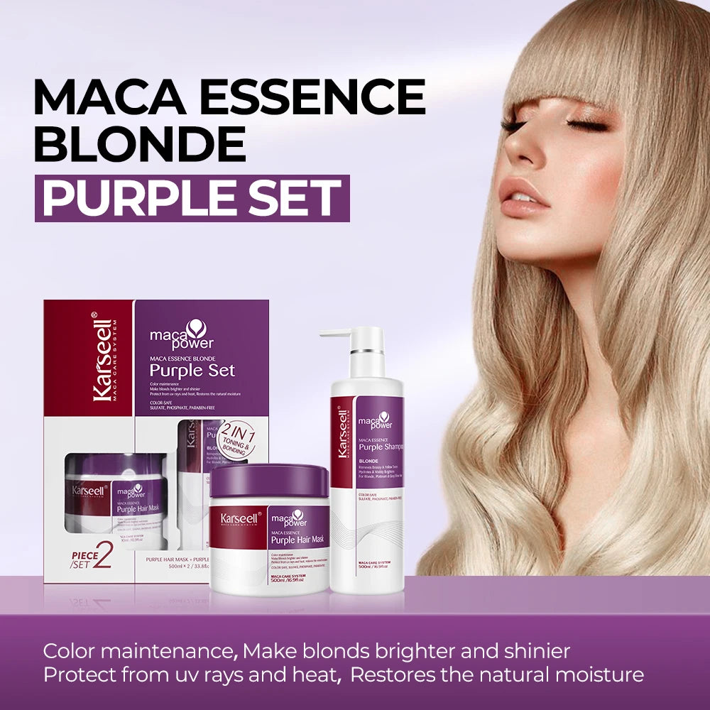 Karseell Hair Mask And Shampoo Neutralizes Brass Tones