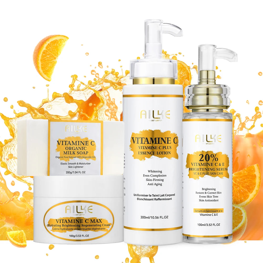 AILKE Vitamin C Set Brightening Skincare Kit For Radiant Complexion