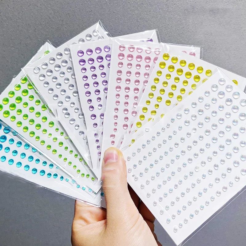 Clear 3D Water Drop Stickers For Stage Performance And Makeup