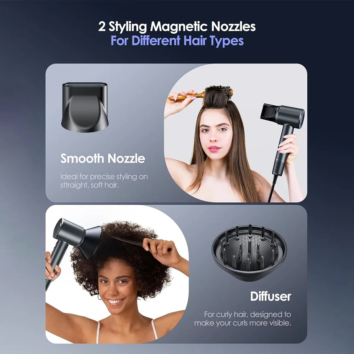 Totmizby High Speed Brushless Hair Dryer With Negative Ions