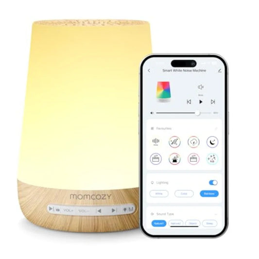 Baby White Noise Sound Machine With Night Light And 34 Soothing Sounds