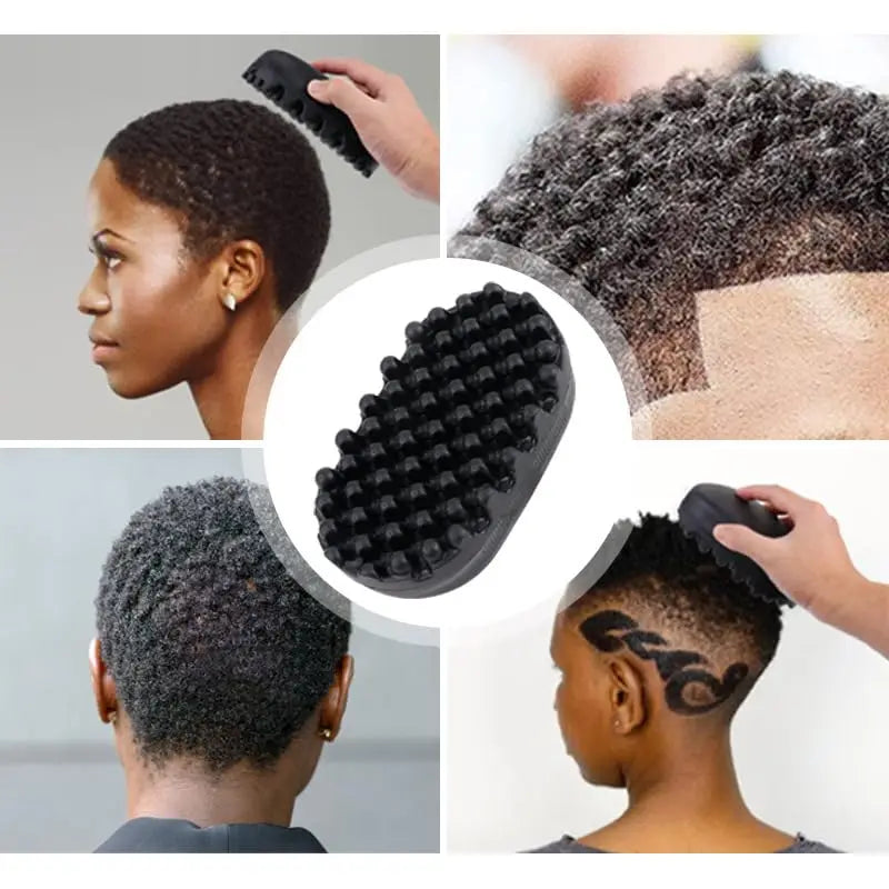 Magic Twist Hair Brush Silicone Mini Portable For Curly Hair