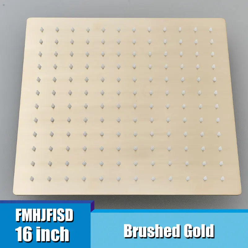 Fmhjfisd Square Ultrathin Ceiling Mount Shower Head Stainless Steel