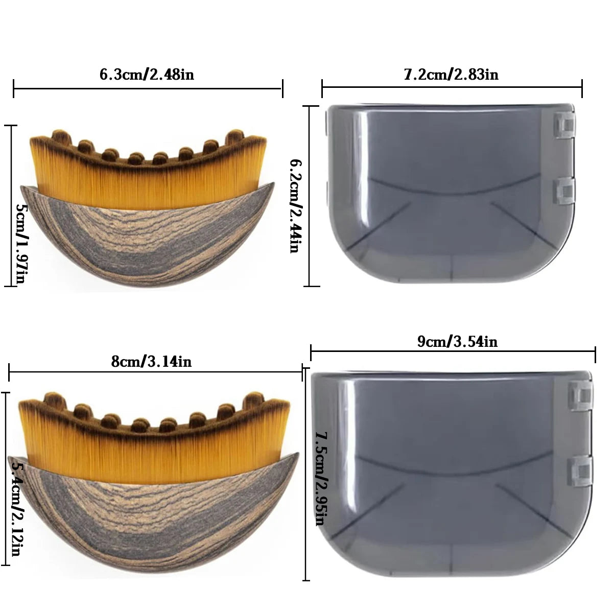 Facial Massage Brush With Storage Box For Lymphatic Contouring