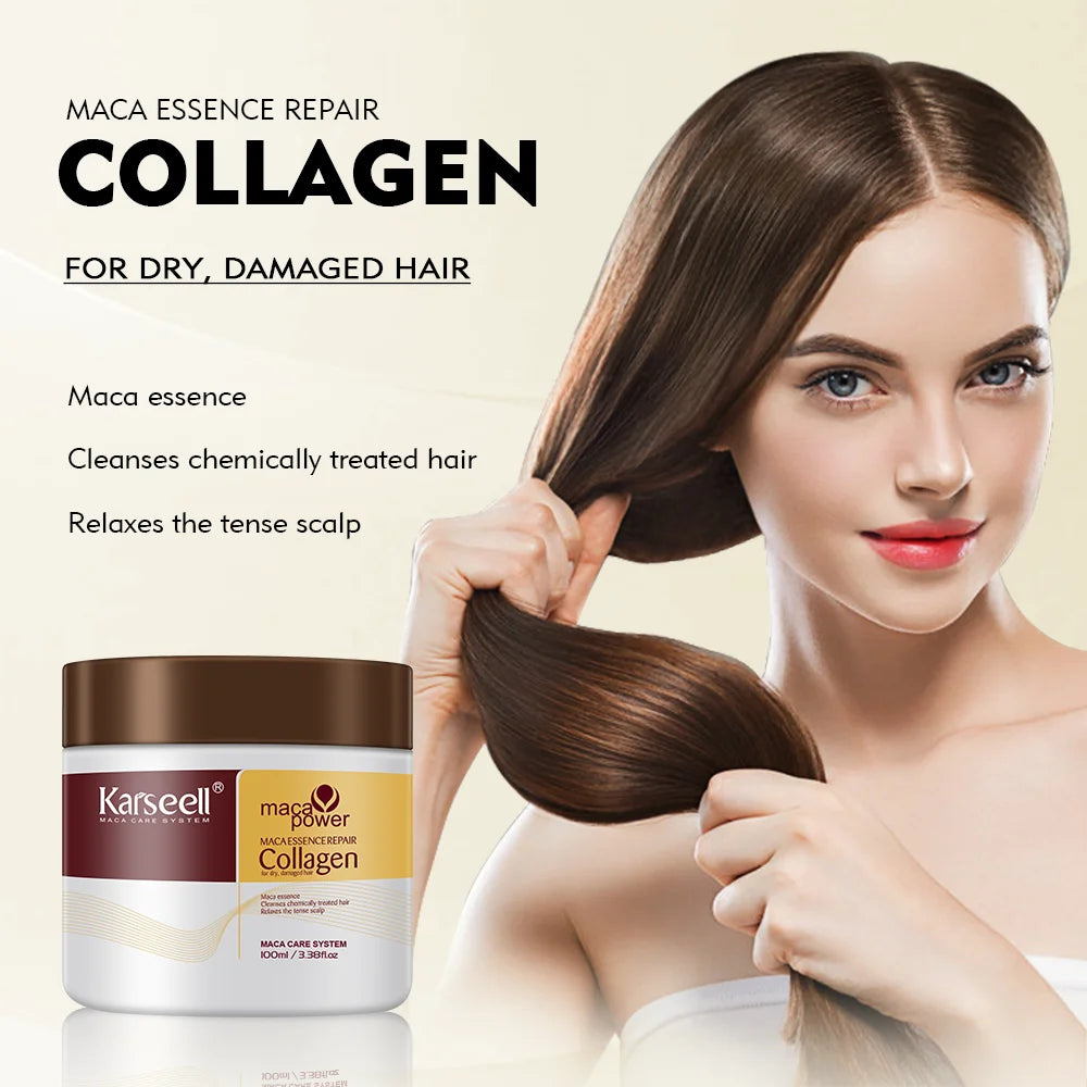 Karseell Collagen Hair Mask Deep Repair With Argan Oil For All Hair Types