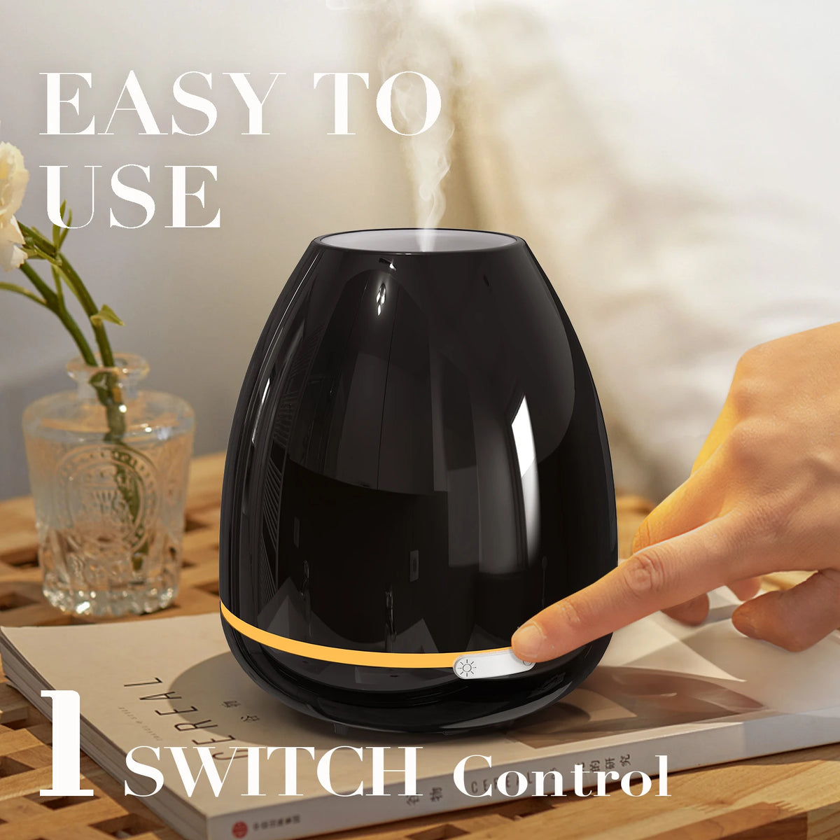 Fashome Ultrasonic Aromatherapy Diffuser Cool Mist Humidifier for Essential Oils