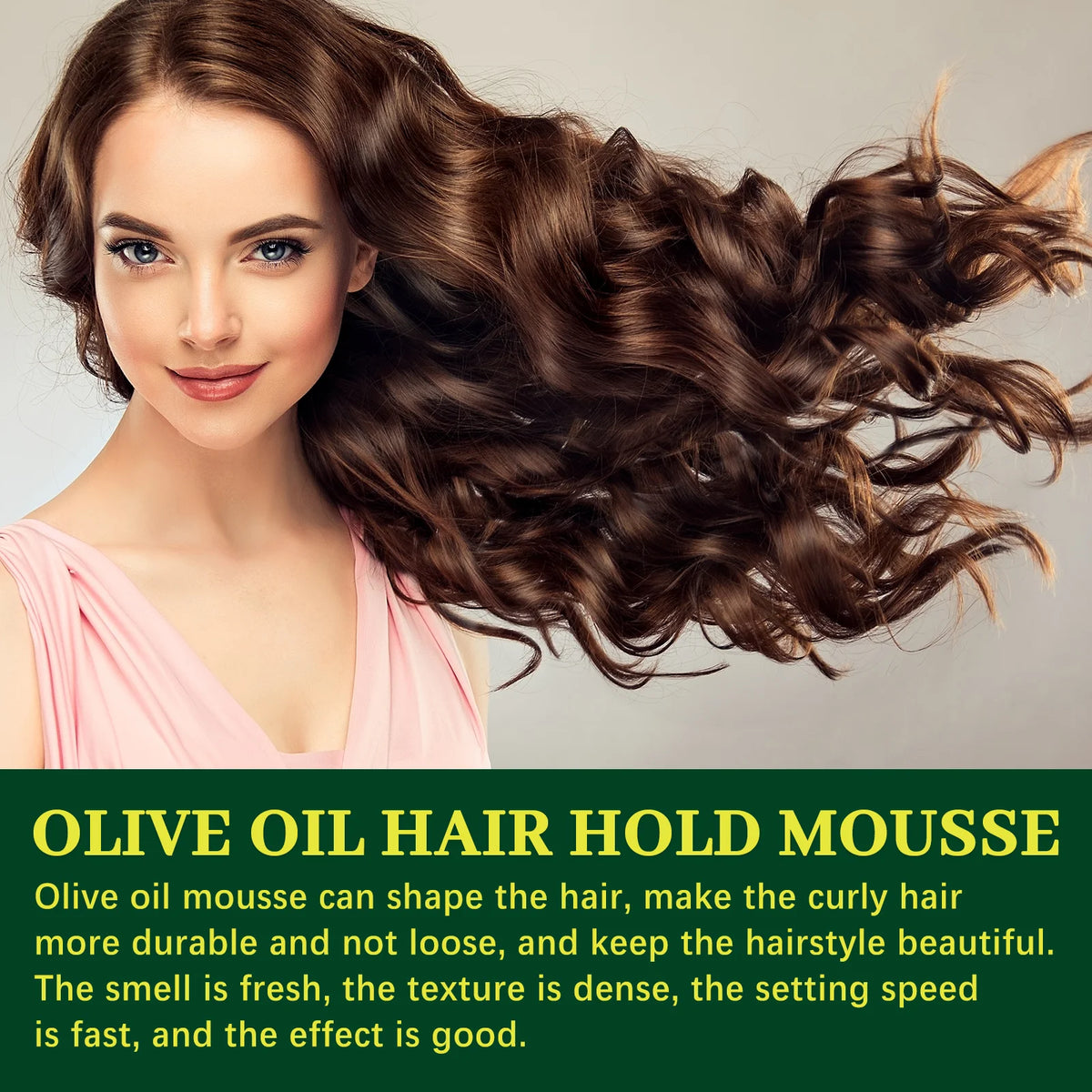 EELHOE Olive Oil Hair Styling Mousse For Long Lasting Hold