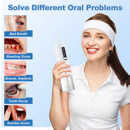 Hailicare Foldable Water Oral Irrigator With Four Nozzles