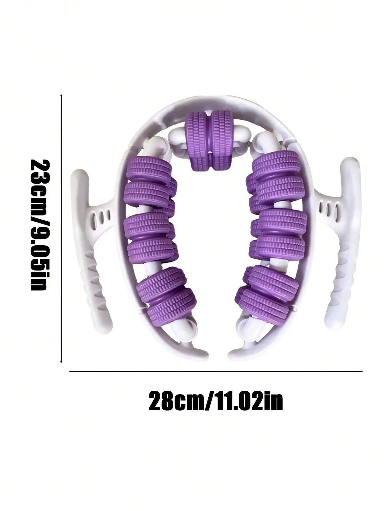 Premium Yoga Leg Ring Clamp With 28 Rollers For Massage