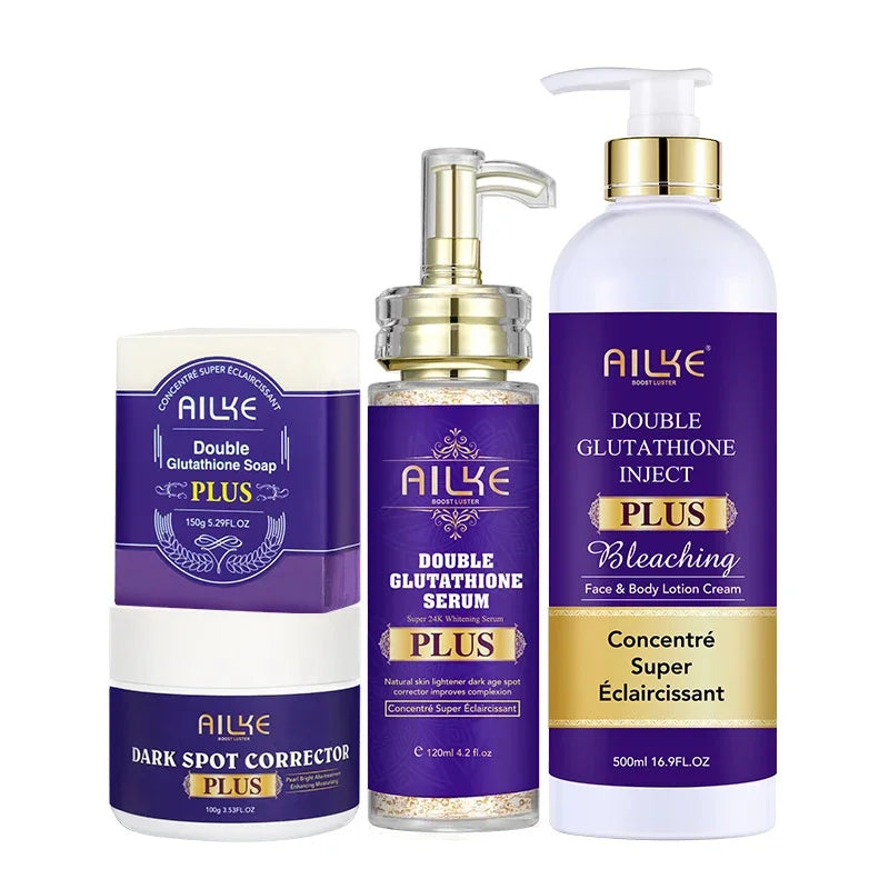 AILKE Glutathione Plus Skin Care Set Advanced Lightening Lotion
