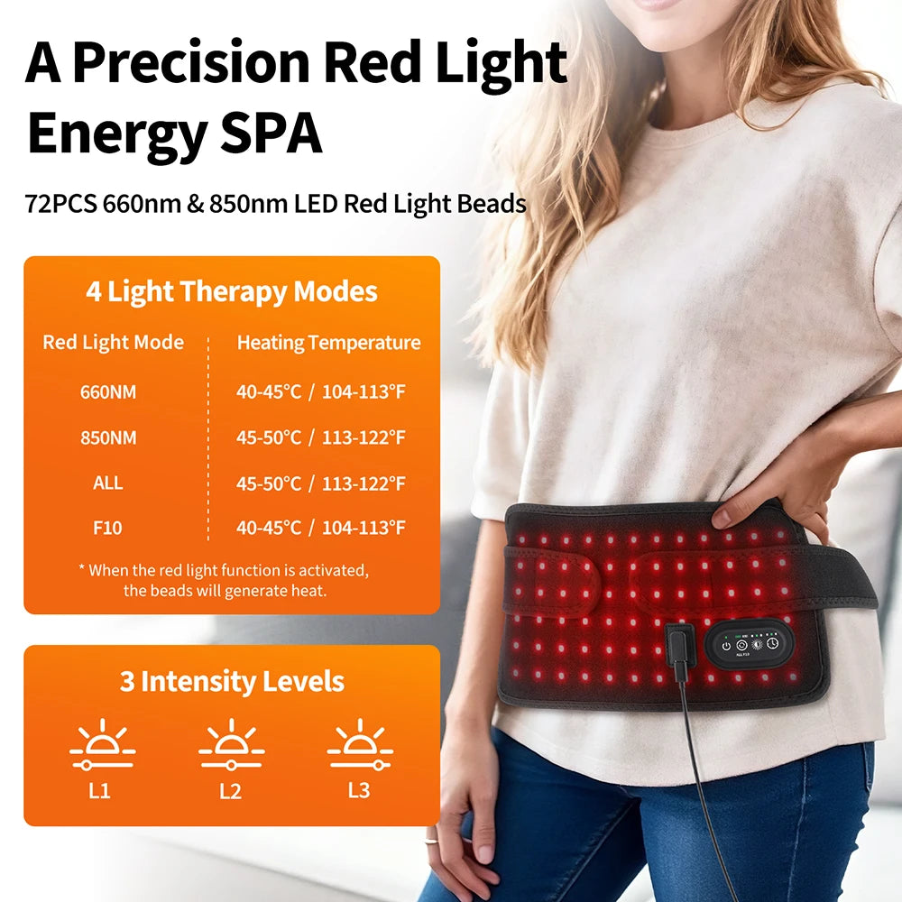 Hailicare Led Light Therapy Pad For Home Muscle Relaxation
