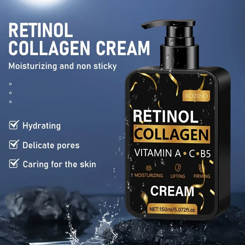 Retinol Collagen Face Cream Vitamin C B5 Anti Aging Moisturizer