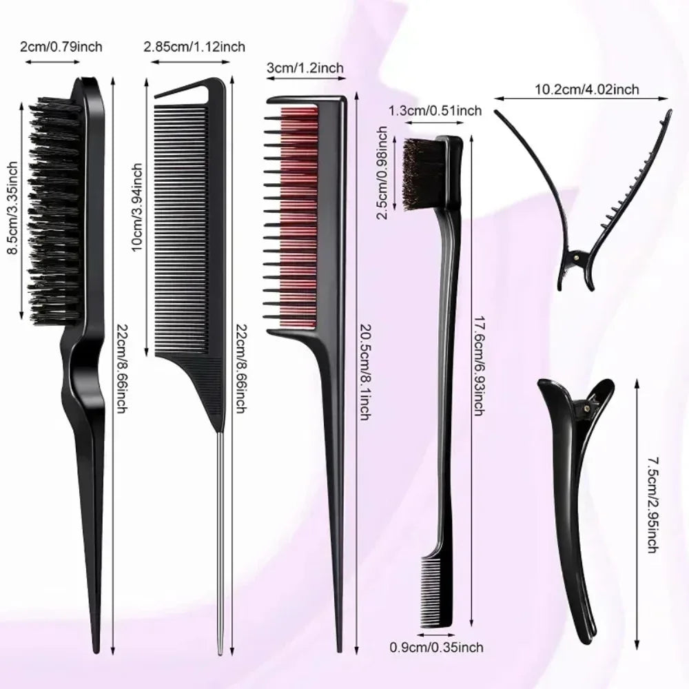 Dawndesslo Double Sided Edge Control Hair Styling Comb