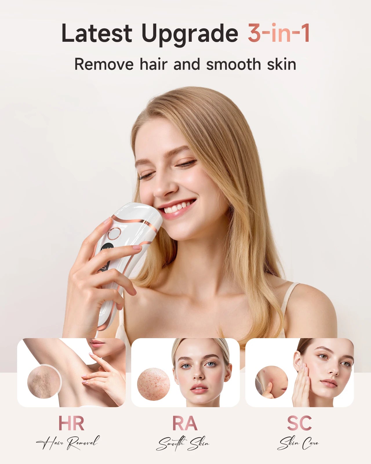 Lysmoski Ipl Hair Removal Device For Permanent Skin Rejuvenation Treatment