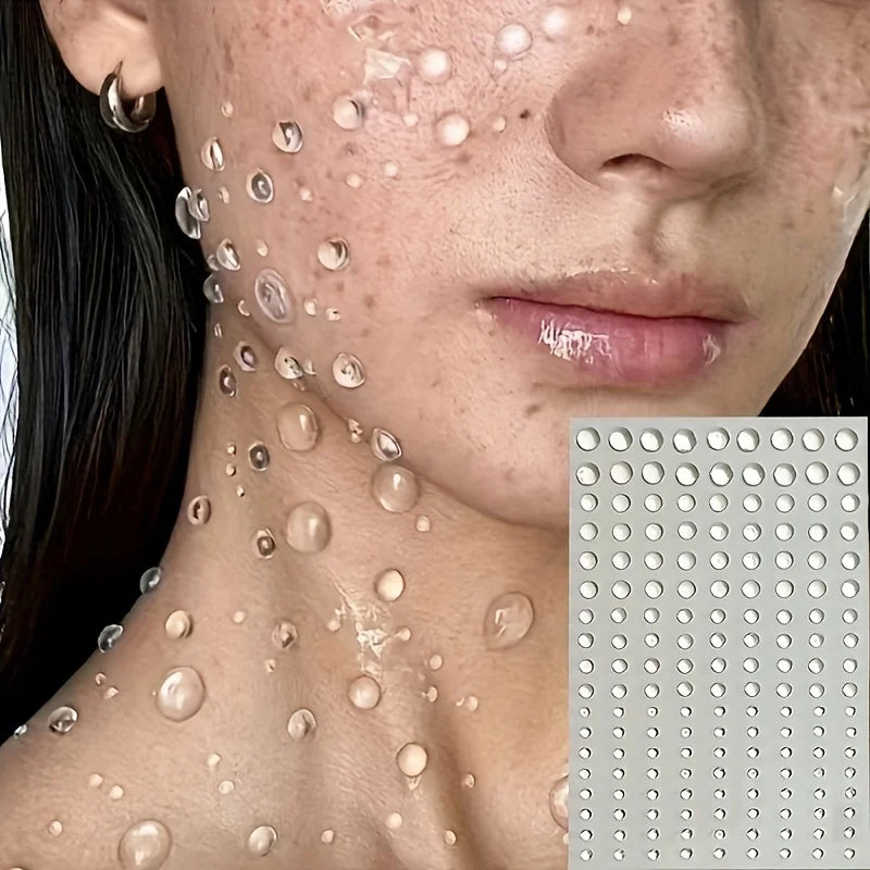 Clear 3D Water Drop Stickers For Stage Performance And Makeup