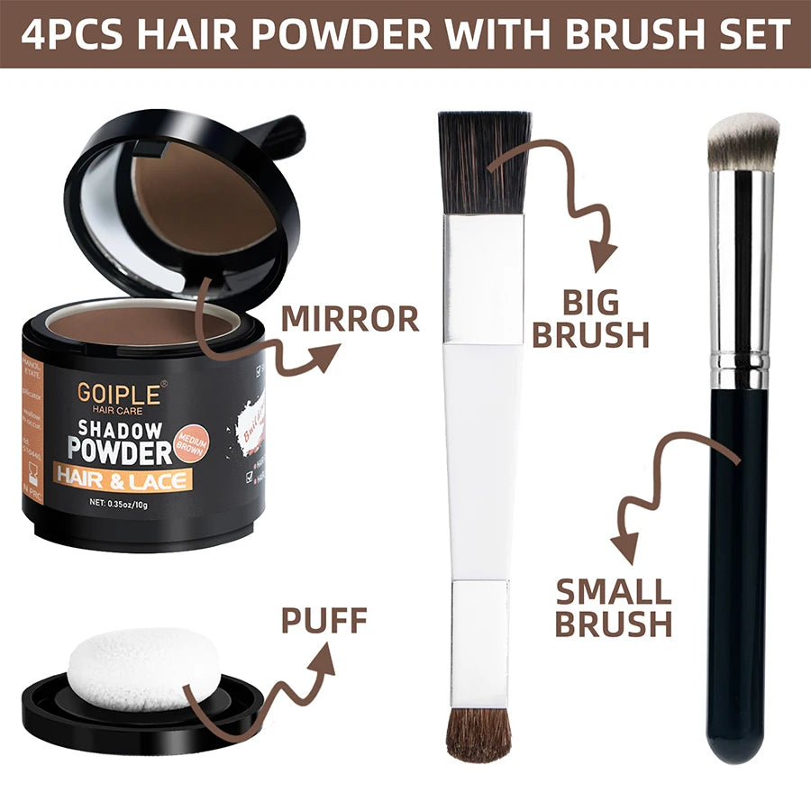 Goiple Hairline Shadow Powder For Eyebrow Beard Grey Hair Coverage
