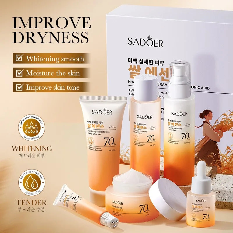 Rice Moisturizing Anti Wrinkle Face Kit For All Skin Types