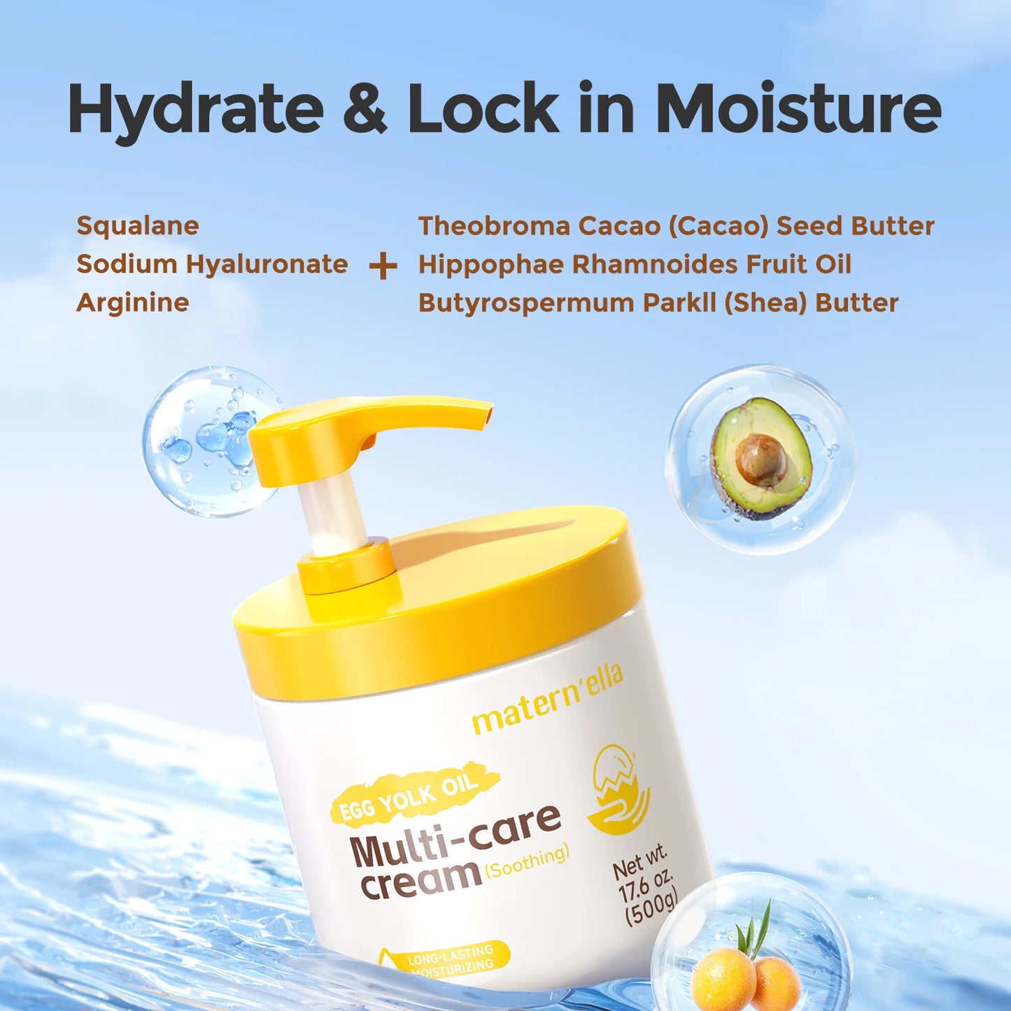 Maternella Egg Yolk Oil Multi-Care Soothing Cream Hyaluronic Acid